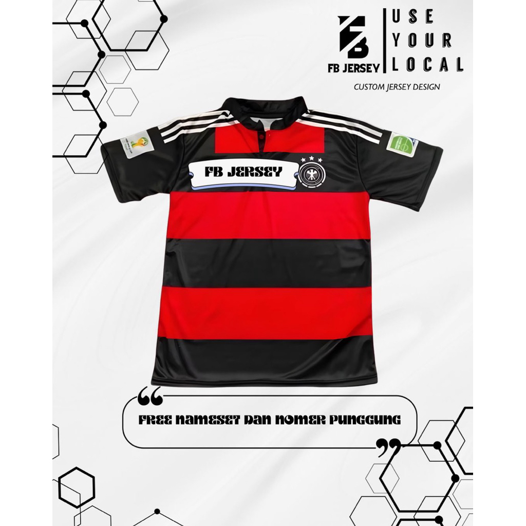 Jersey Jerman Germany 2014 away Full Printing