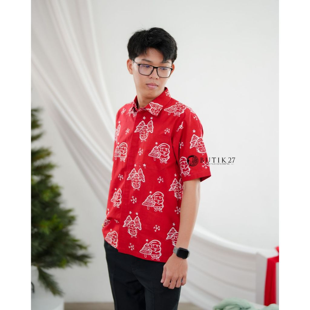 BUTIK27 - Santa Shirt - Kemeja Batik Pria