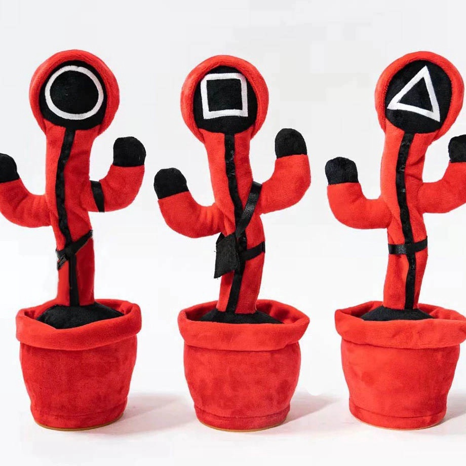 Dancing Cactus Model Squid Game Viral - Kaktus Joget Boneka Squid Game
