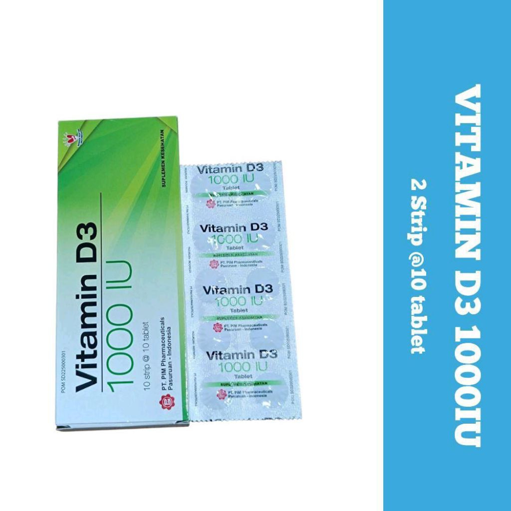 VITAMIN D3 1000 IU PIM SUPLEMEN KESEHATAN