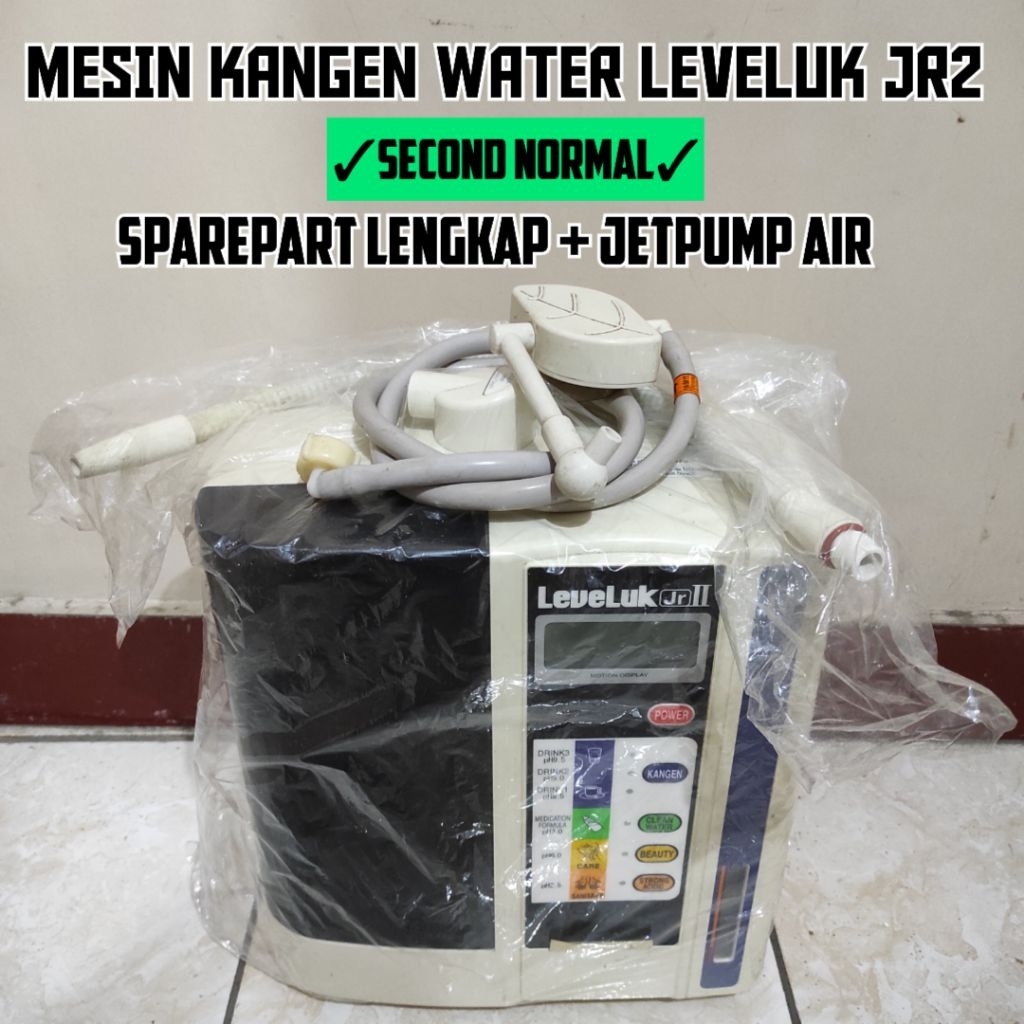 Mesin KANGEN WATER Leveluk Jr2 Satuset  + Jetpump Air BISA NEGO (SECOND)
