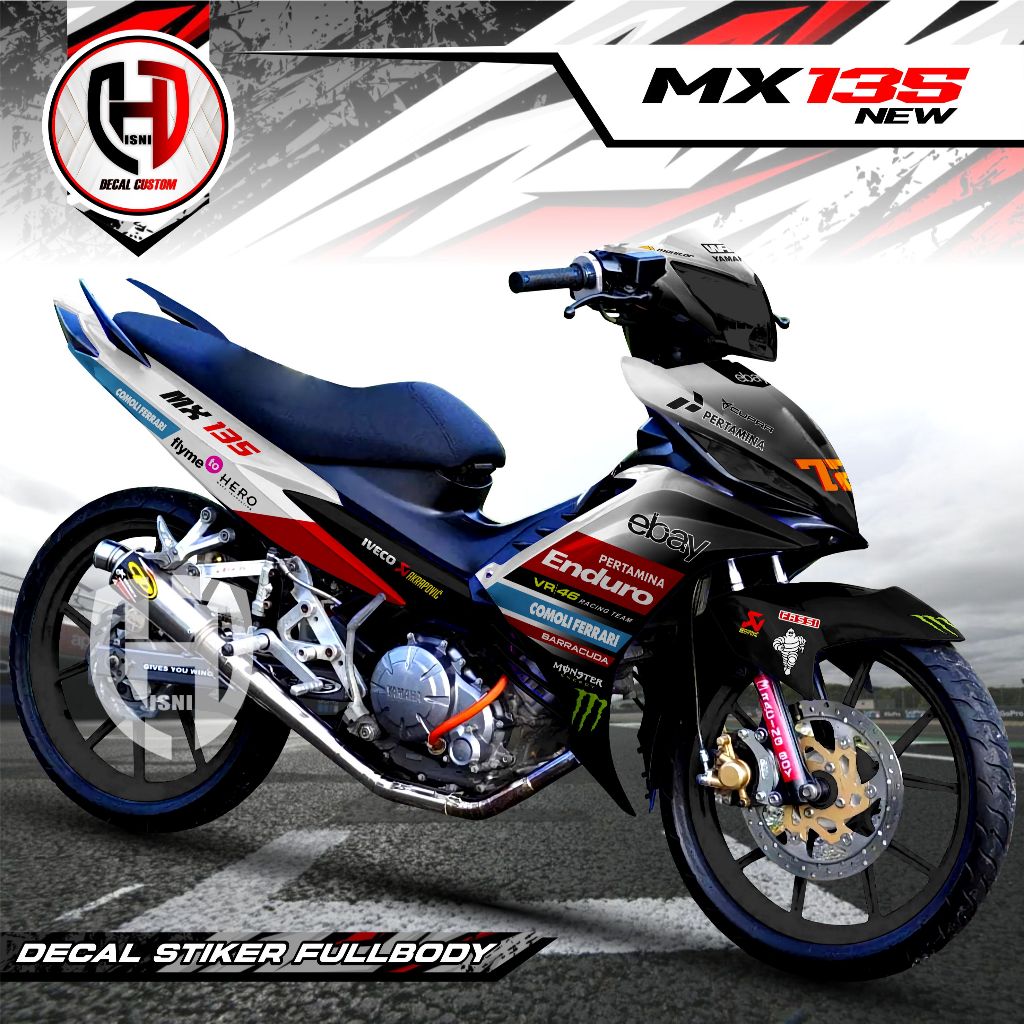 Decal Jupiter Mx New Decal Stiker Jupiter Mx 135 Fullbody Stiker Decal Variasi Modifikasi