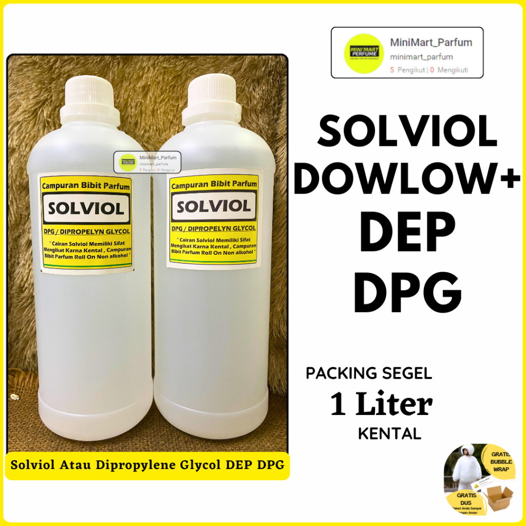 SOLVIOL Campuran Bibit Parfum 1 LITER MURNI - SOLVIOL/SOLFIOL 1 LITER / CAMPURAN BIBIT PARFUM