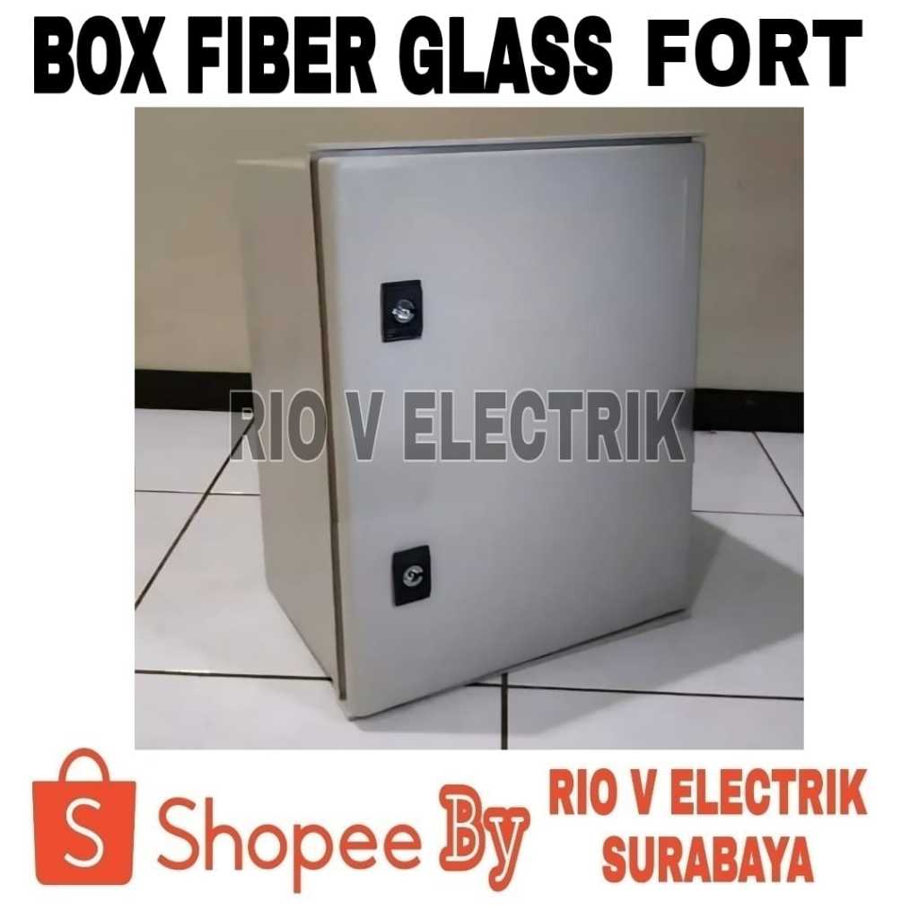 FIBER GLASS Box Panel Indoor RH403020 400X300X200 IP66 Waterproof FORT Cabinet Lemari Panel FIBERGLA