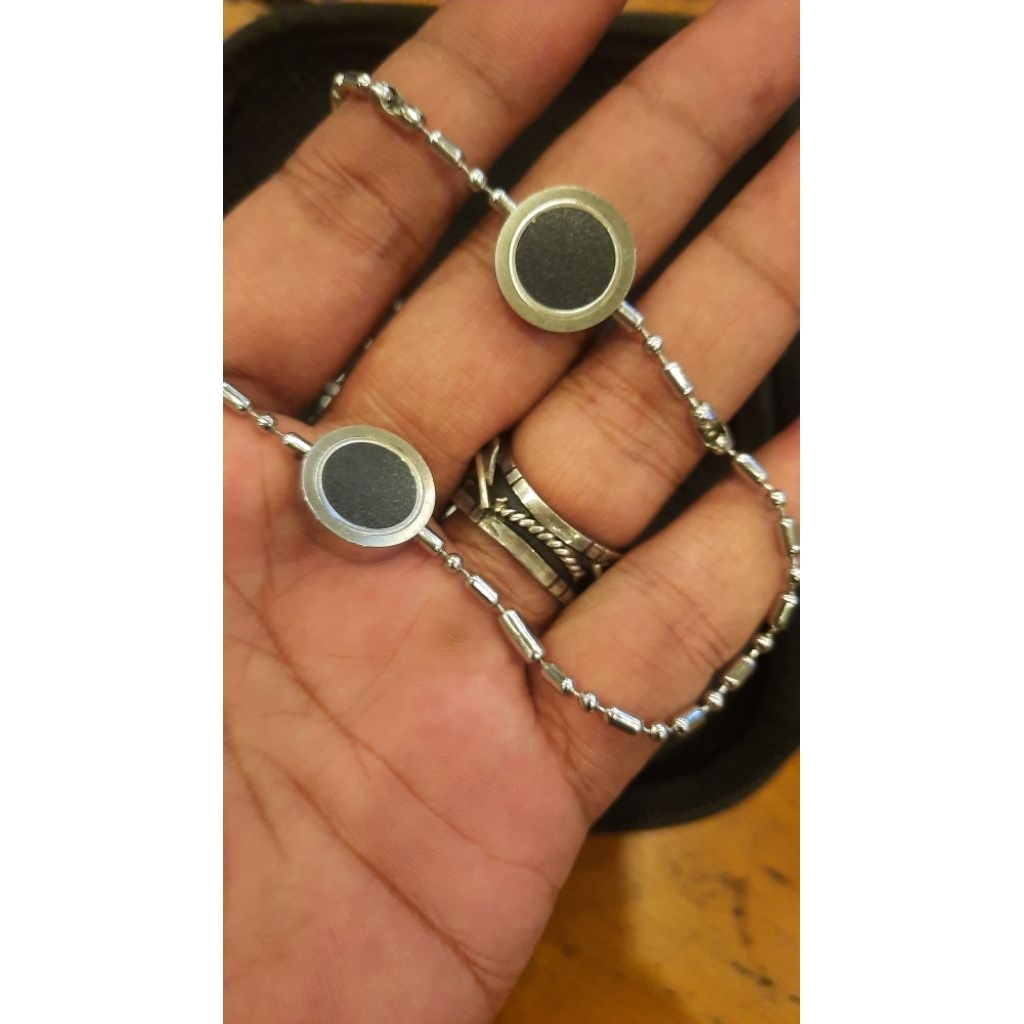 kalung mci twins aura heart dua liontin