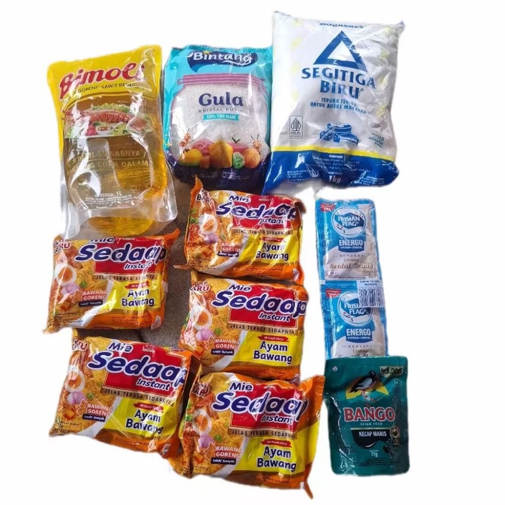 PAKET BAHAN POKOK SEMBAKO KOMPLIT LENGKAP MURAH