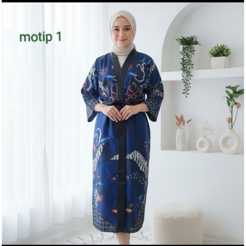 Kimono Baju Tidur Pria Wanita Hotel Salon Spa Pasien rumah sakit klinik kecantikan Bathrobe Jumbo