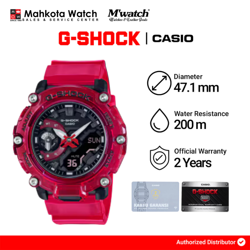 GSHOCK GA 2200SKL 4ADR JAM TANGAN PRIA