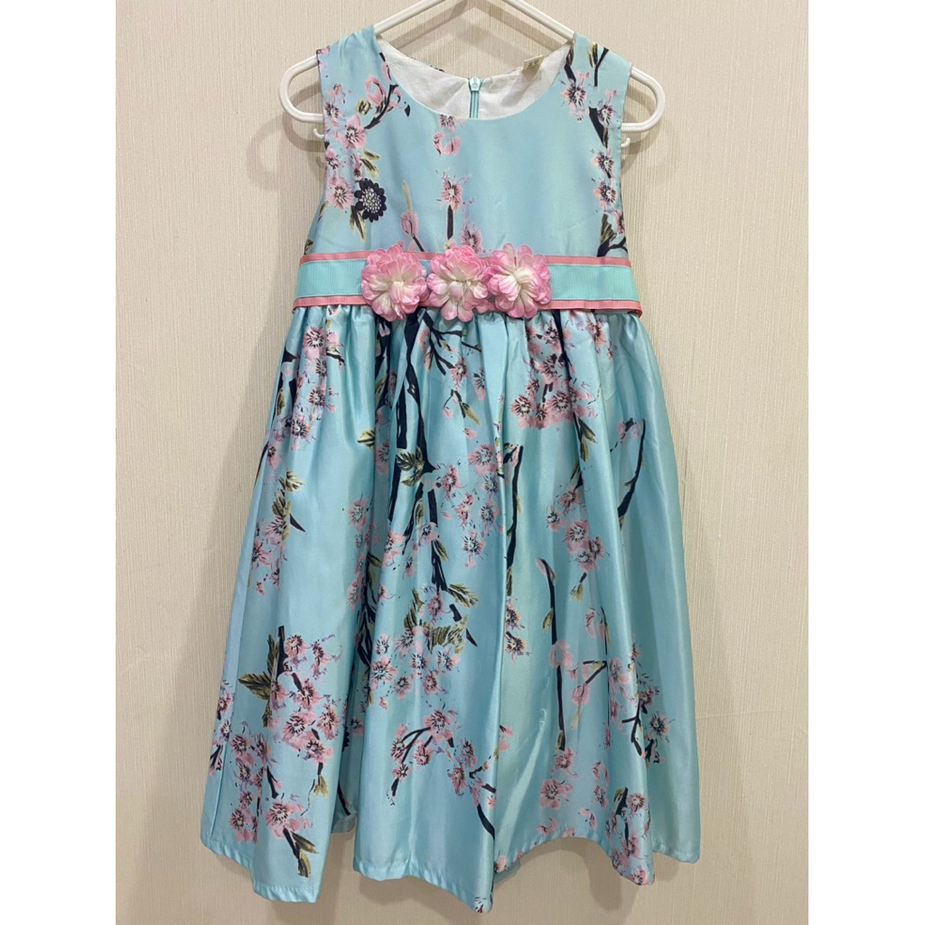 Baju Dress Anak Imlek Perempuan 5y / Baju Anak Perempuan Hijau /Preloved