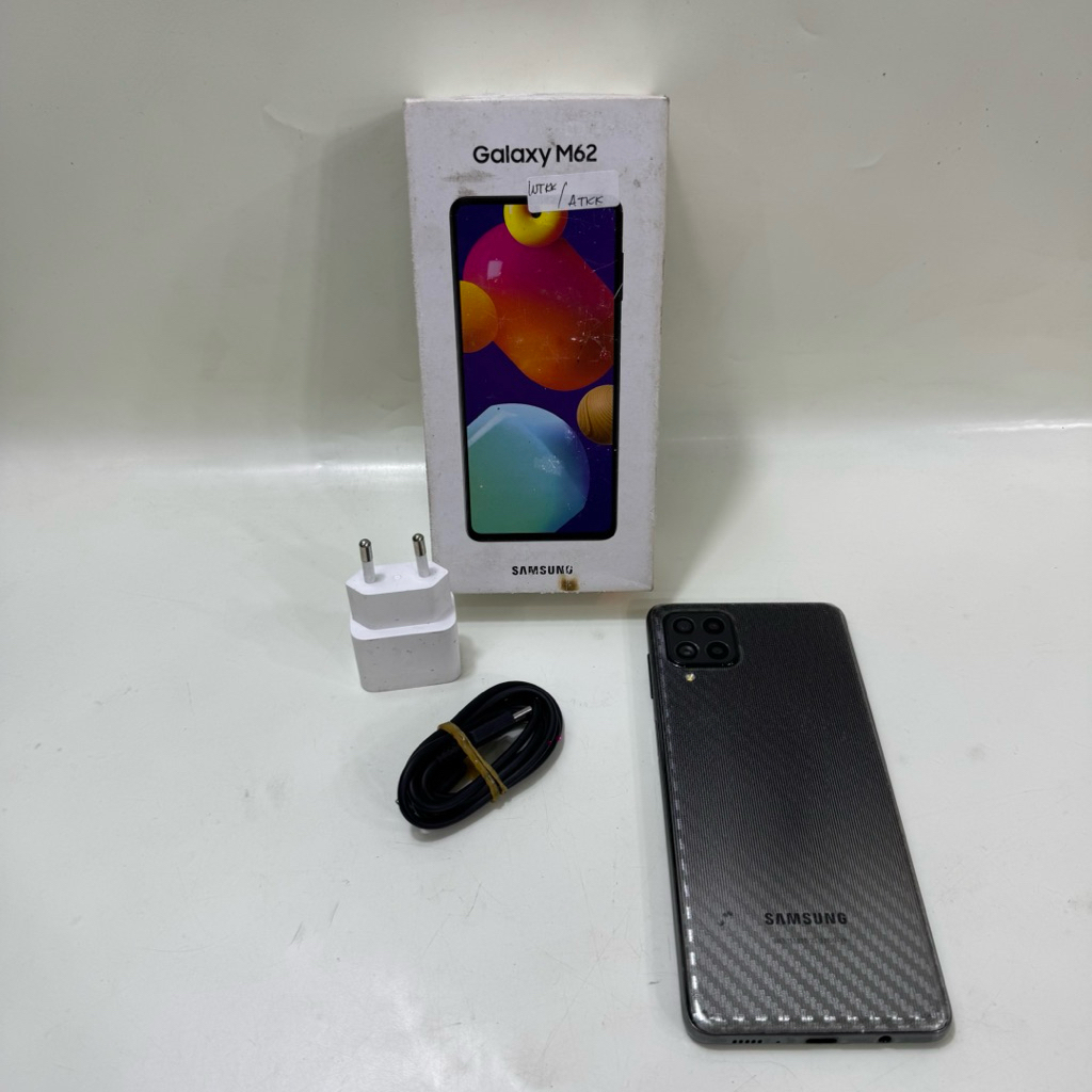 Samsung Galaxy M62 8/256gb Fullset Second Garansi Resmi
