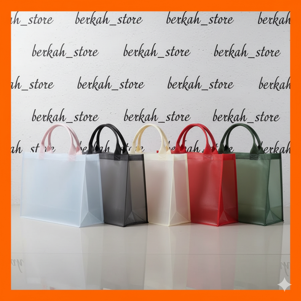 Tas Hampers Murah Mika/PVC Doff Tebal Besar Dan Sedang Mika O,25A Doff