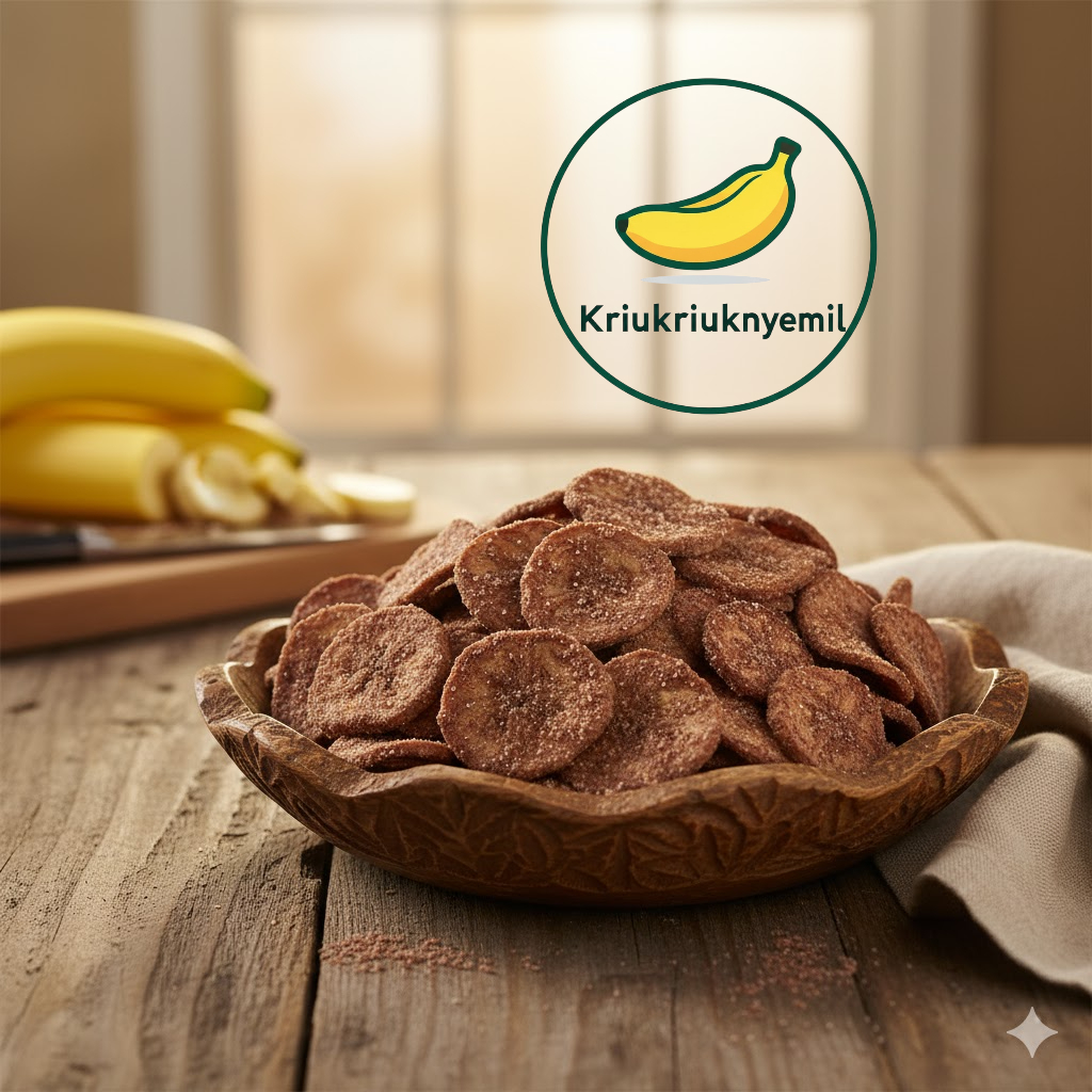 Kripik Pisang Dengan Rasa ( Cokelat ) Khas Lampung Dengan Berat ( 150gram Dan 250 gram ) Keripik Pis