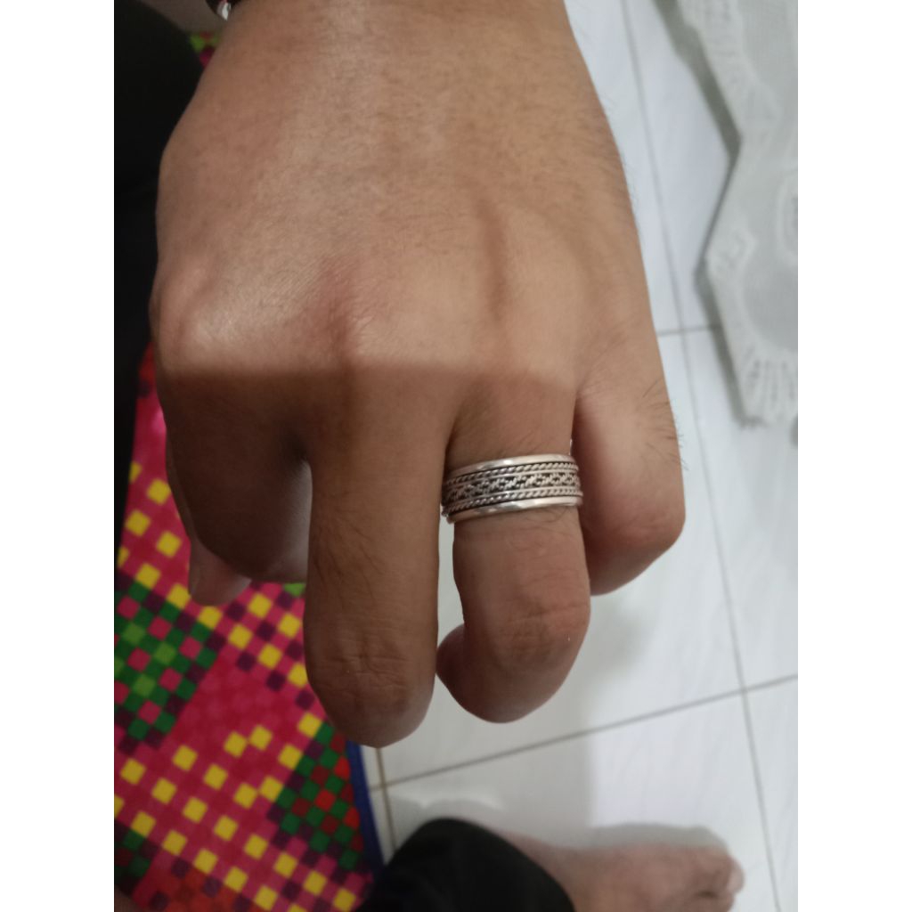 Cincin Perak 925 Ukiran Bali
