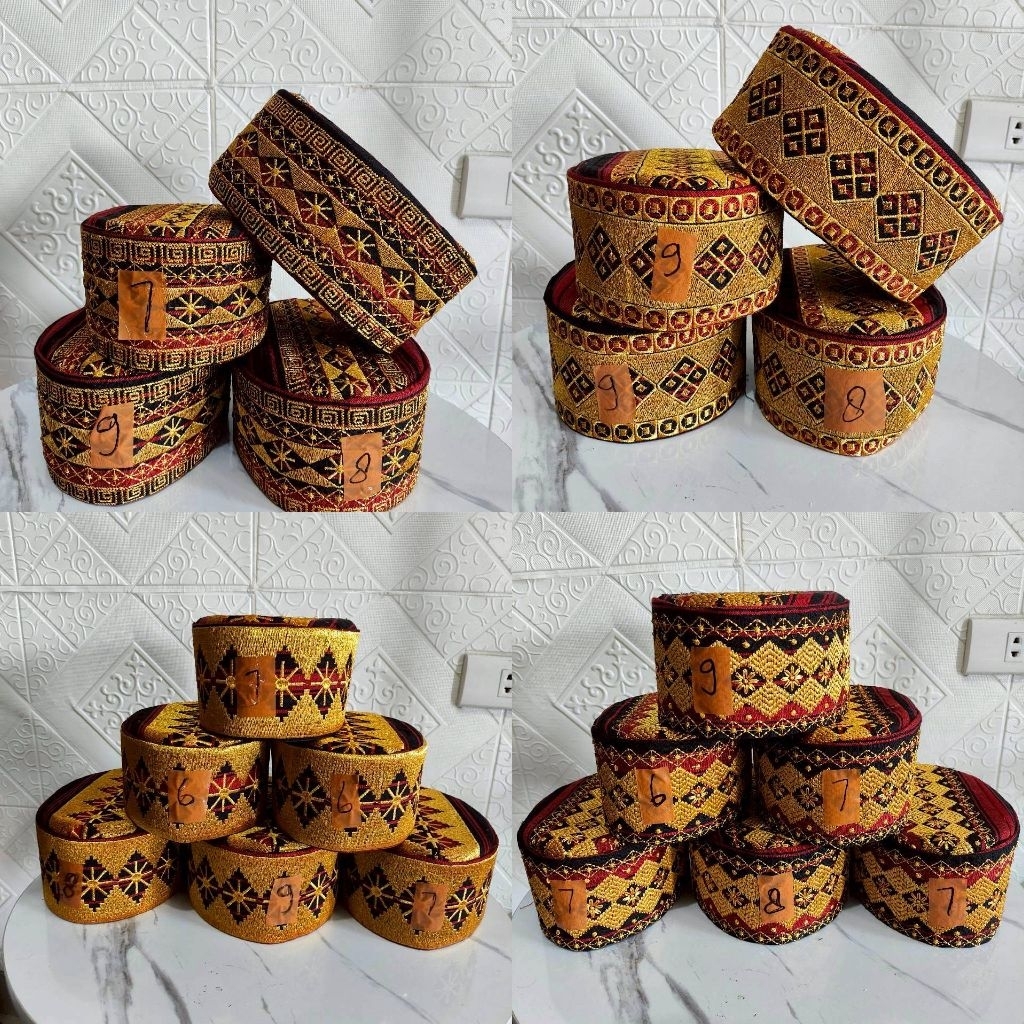 Peci kopiah songkok topi tapis lampung bordir tenun salur