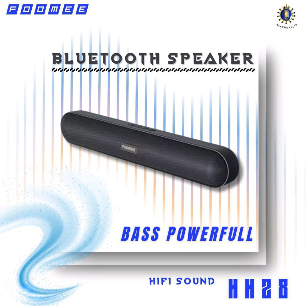 FOOMEE HH28 Speaker Bluetooth SOUNDBAR WIRELESS original