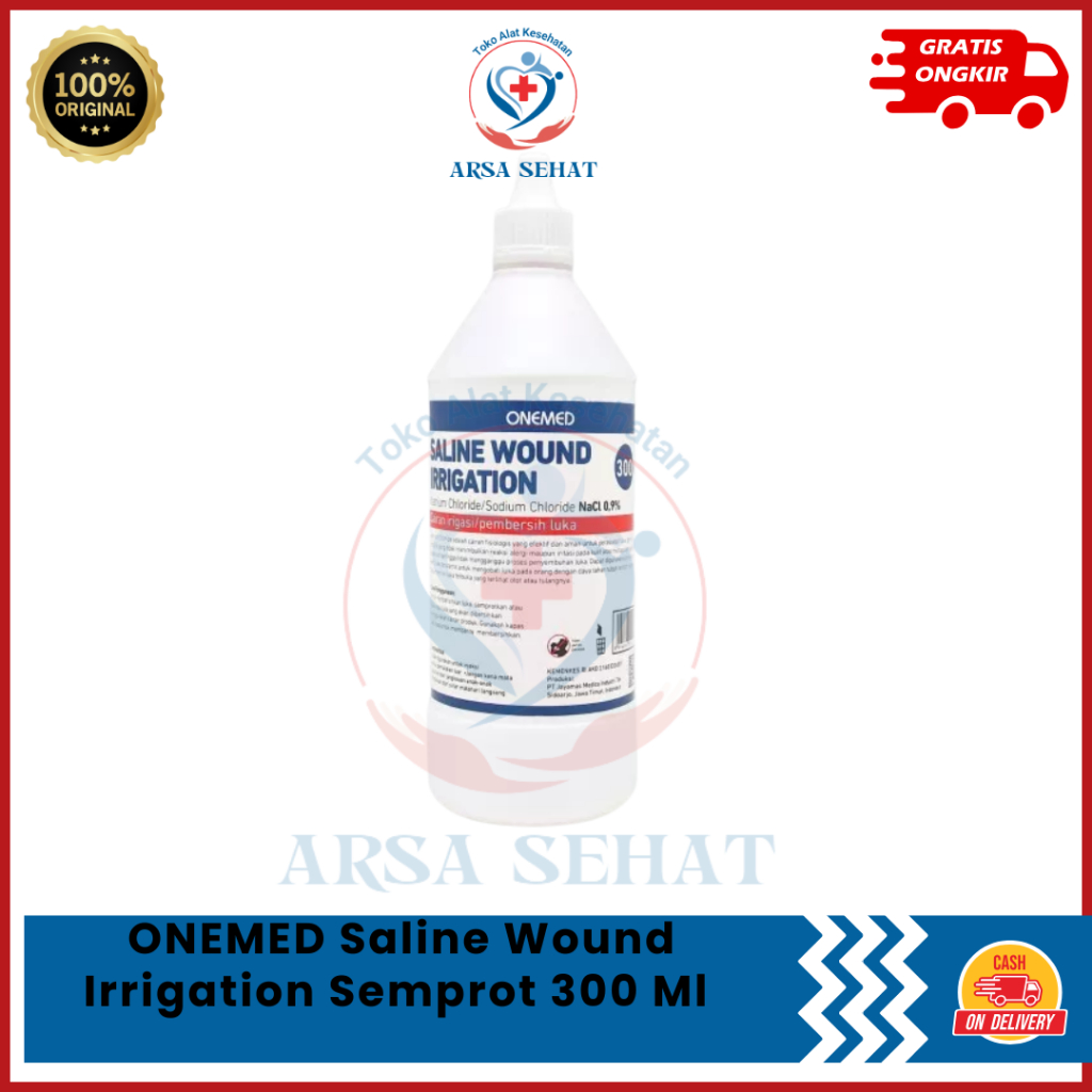 ONEMED Saline Wound Irrigation Semprot 300 Ml (NaCl 0.9%) - Cairan Cuci Luka ONE MED