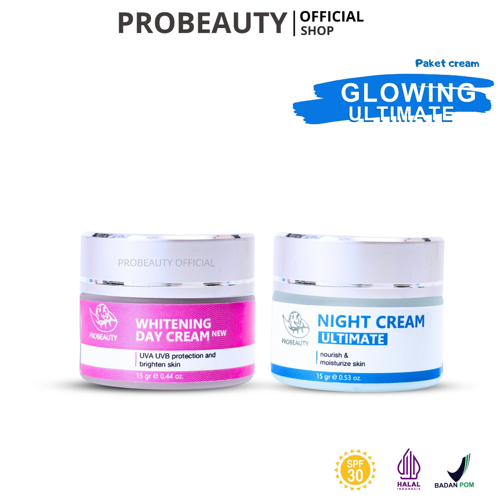 Probeauty Night Cream Ultimate + Whitening Day Cream Spf 30 12,5 g