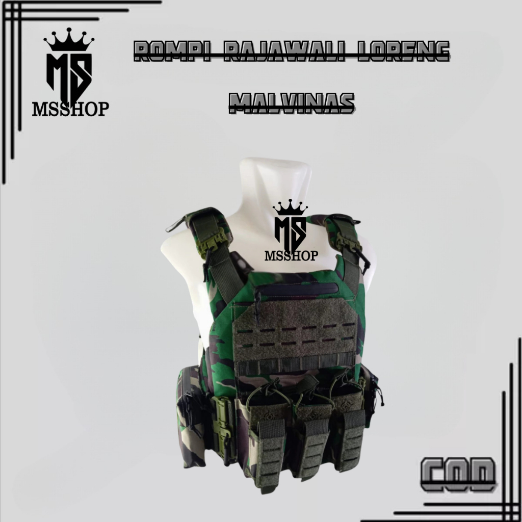 Rompi Body Vest Laser Rajawali TNI Polisi Anti PeluruRompi Body Vest Tactical Body Vest Tactical Rom