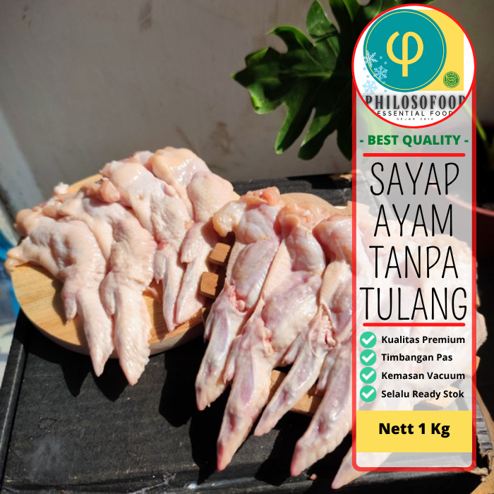 Sayap Ayam Tanpa Tulang 1 Kg | Boneless Chicken Wings | Tori No Teba | Daging Ayam Sayap | Ayam Poto
