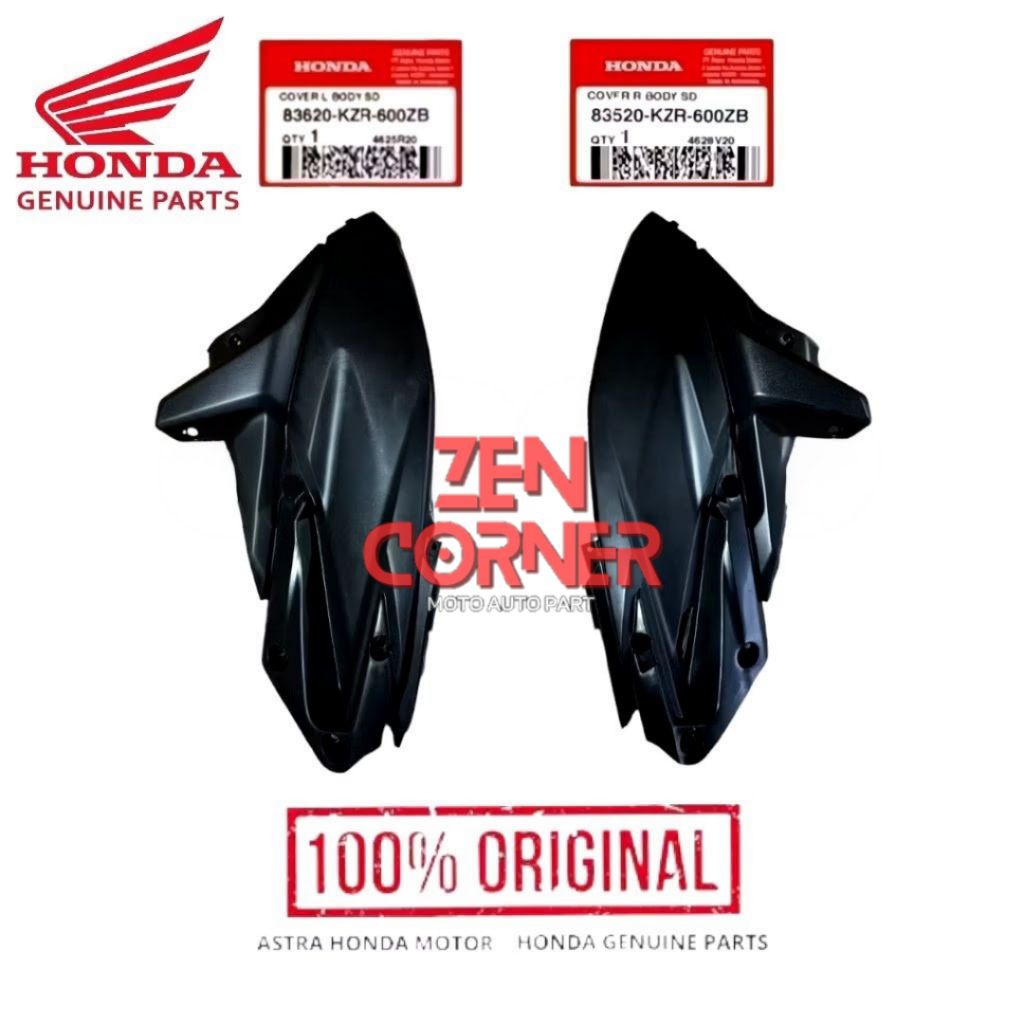 Cover Body Side Cover Sambungan Body Samping Vario 125 Old Vario Techno 125 KZR Original AHM Honda