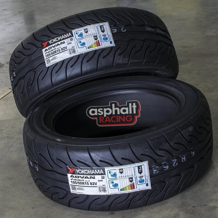 BAN MOBIL SEMI SLICK 195 50 R15 YOKOHAMA ADVAN NEOVA-AD08R