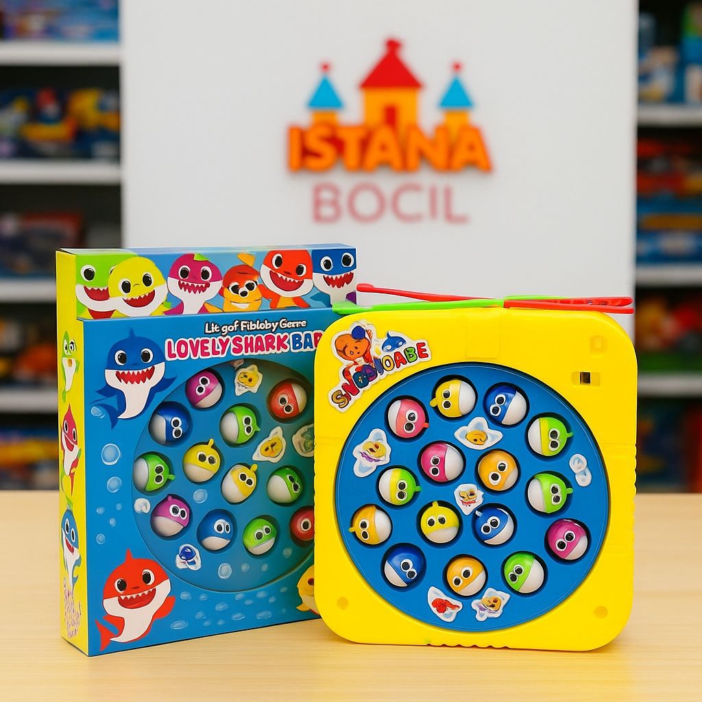 Mainan Anak Pancing Ikan Fishing Game Elektrik Mainan Pancingan Edukatif Musik Lampu Seru