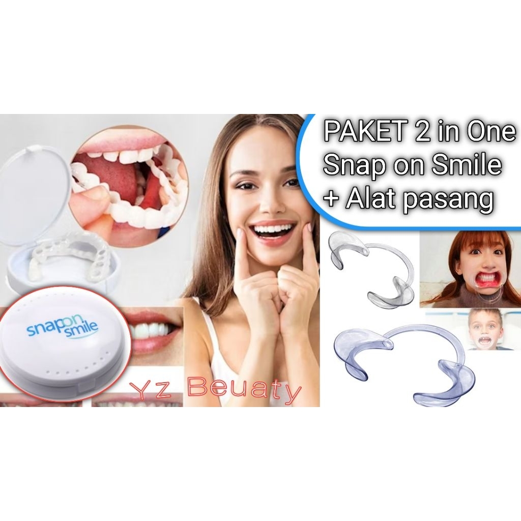 GIGI Palsu Snap on Smile Bonus penyangga Mulut Terbaik nyaman Digunakan bahan Berkualitas