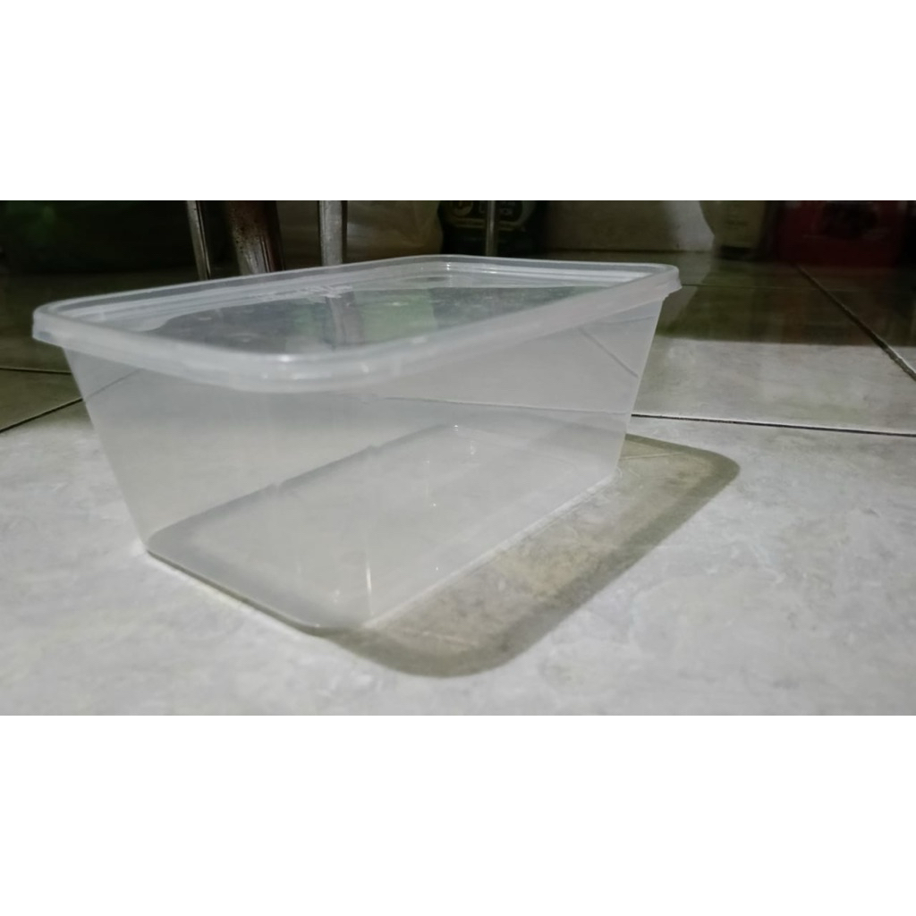 Thinwall Food Container / Kotak Mika Plastik 500ml 650ml 750ml 1000ml Kotak makan transparan