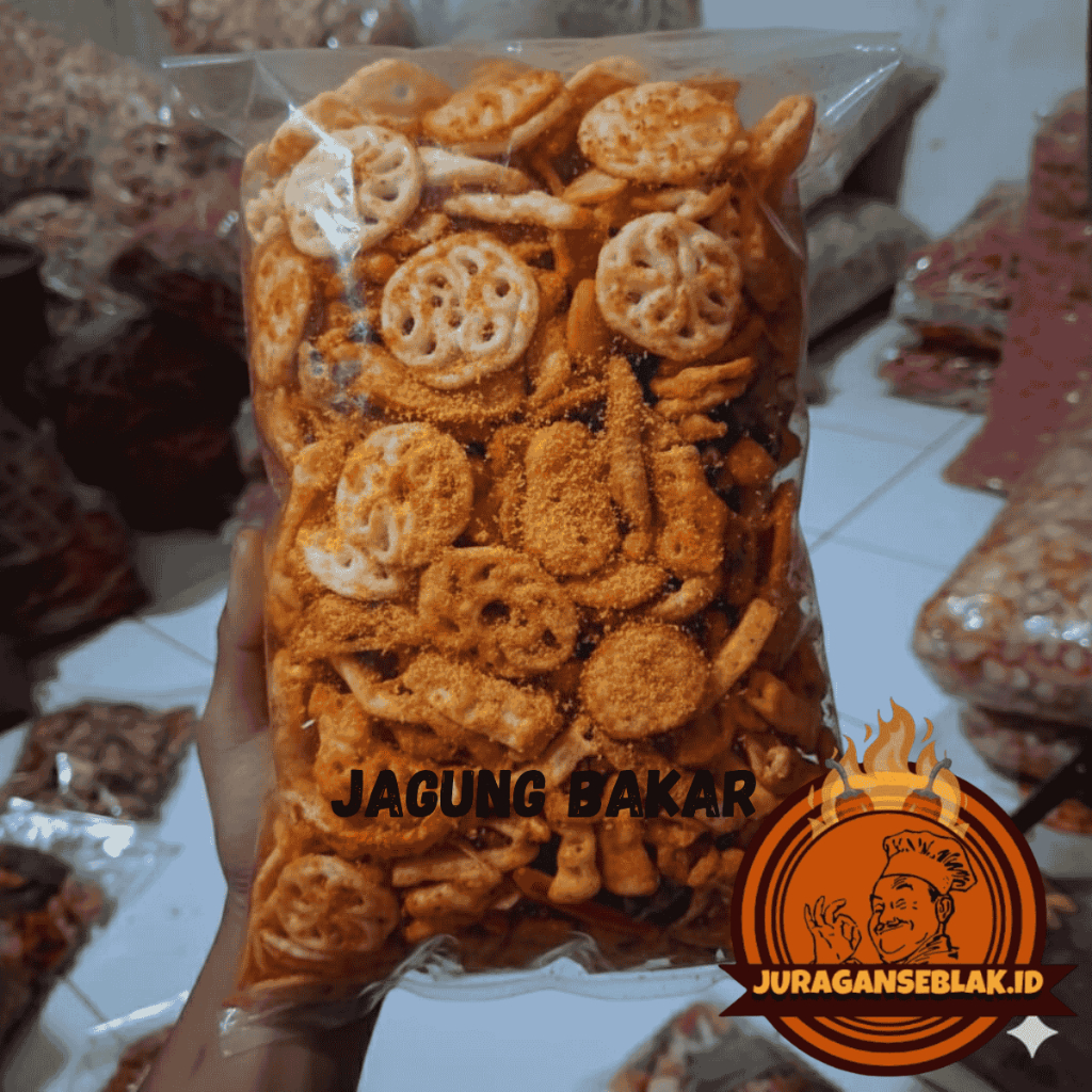 READY Seblak Kerupuk Mix Pedas Daun Jeruk 500gr - Kerupuk Jengkol Beton Basreng Bumbu Cikruh Khas
