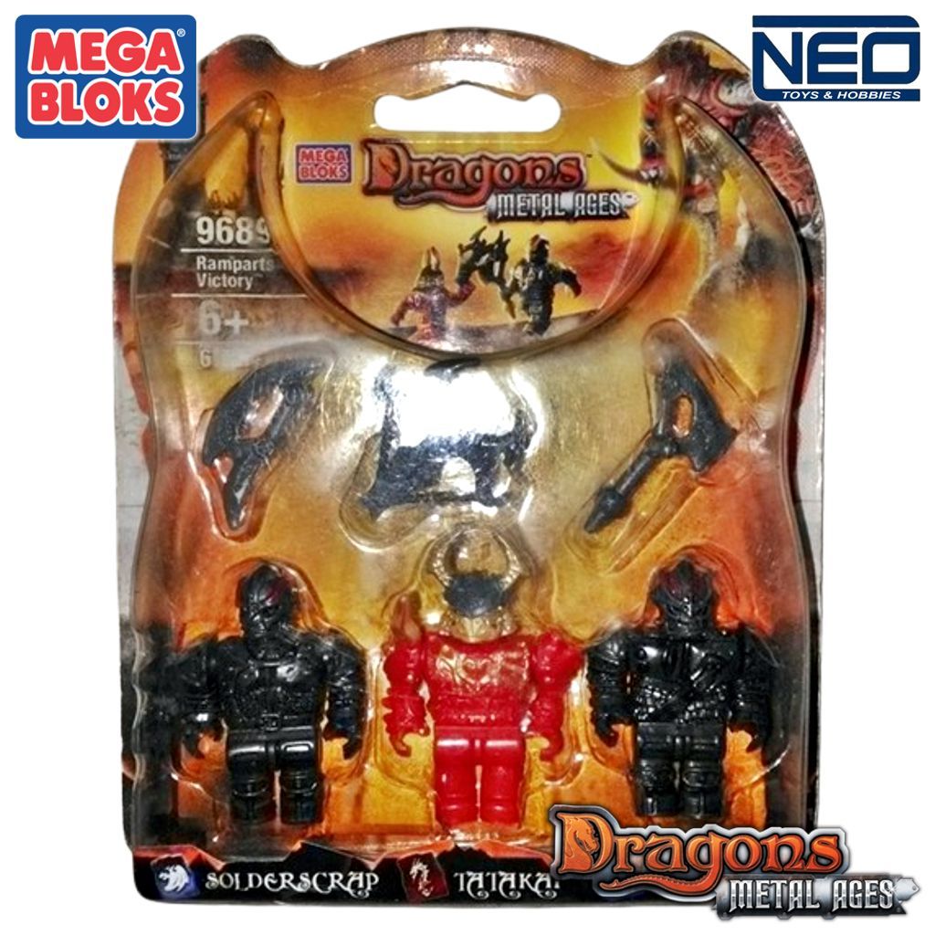 MEGA BLOKS 9689 "Ramparts Victory" Dragons Metal Ages
