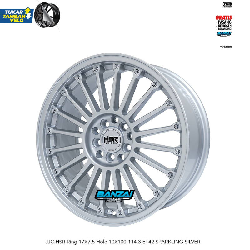velg jjc hsr wheel ring 17 new avanza xenia innova terios rush civic camry HSR SUPER SALE