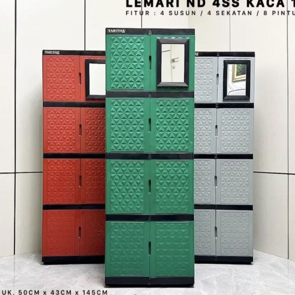LEMARI TABITHA SUSUN 4 LEMARI PLASTIK TABITHA NEW DIAMOND