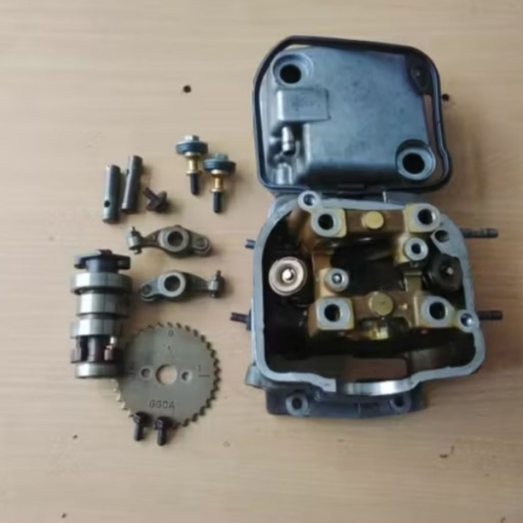 cylinder head beat fi kode k44 bekas asli copotan fullset blok head honda scoopy injeksi