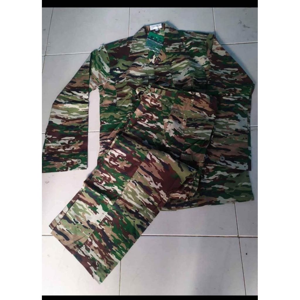 Baju PDL Doreng  matra Darat asli TNI AD