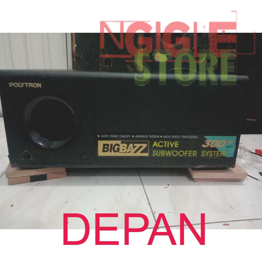 SUBWOOFER POLYTRON PSW 300W SUBWOOFER REBAH SECOND BEKAS SUBWOOFER RUMAHAN
