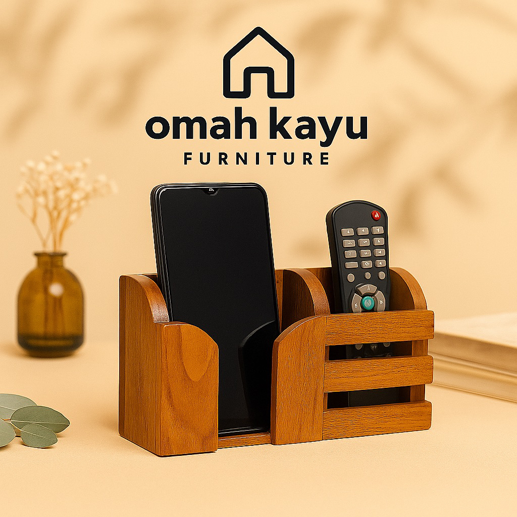 TEMPAT CAS HP KAYU DINDING | TEMPAT HP & REMOT GANTUNG | RAK HOLDER