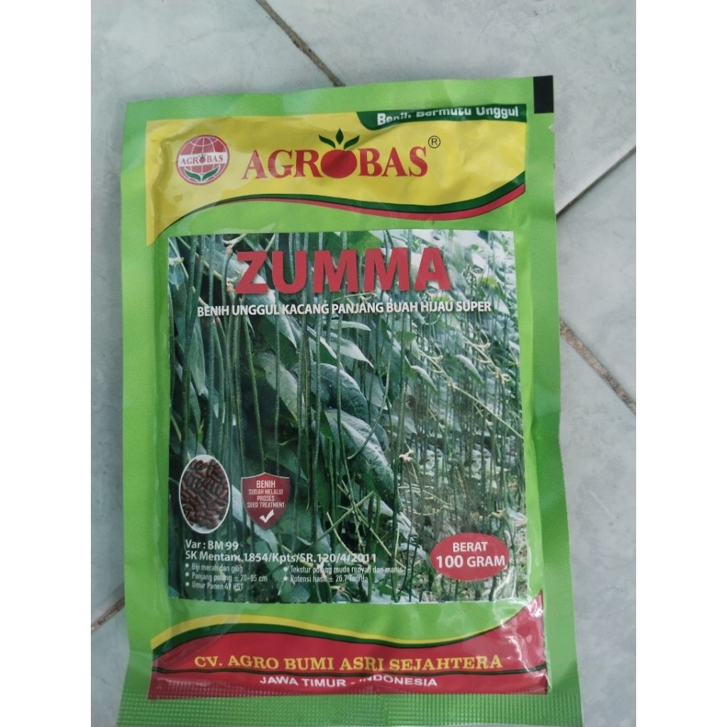 Benih kacang panjang zumma agrobas