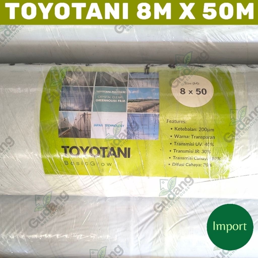 Plastik UV Toyotani Lebar 8 Meter Basic Grow