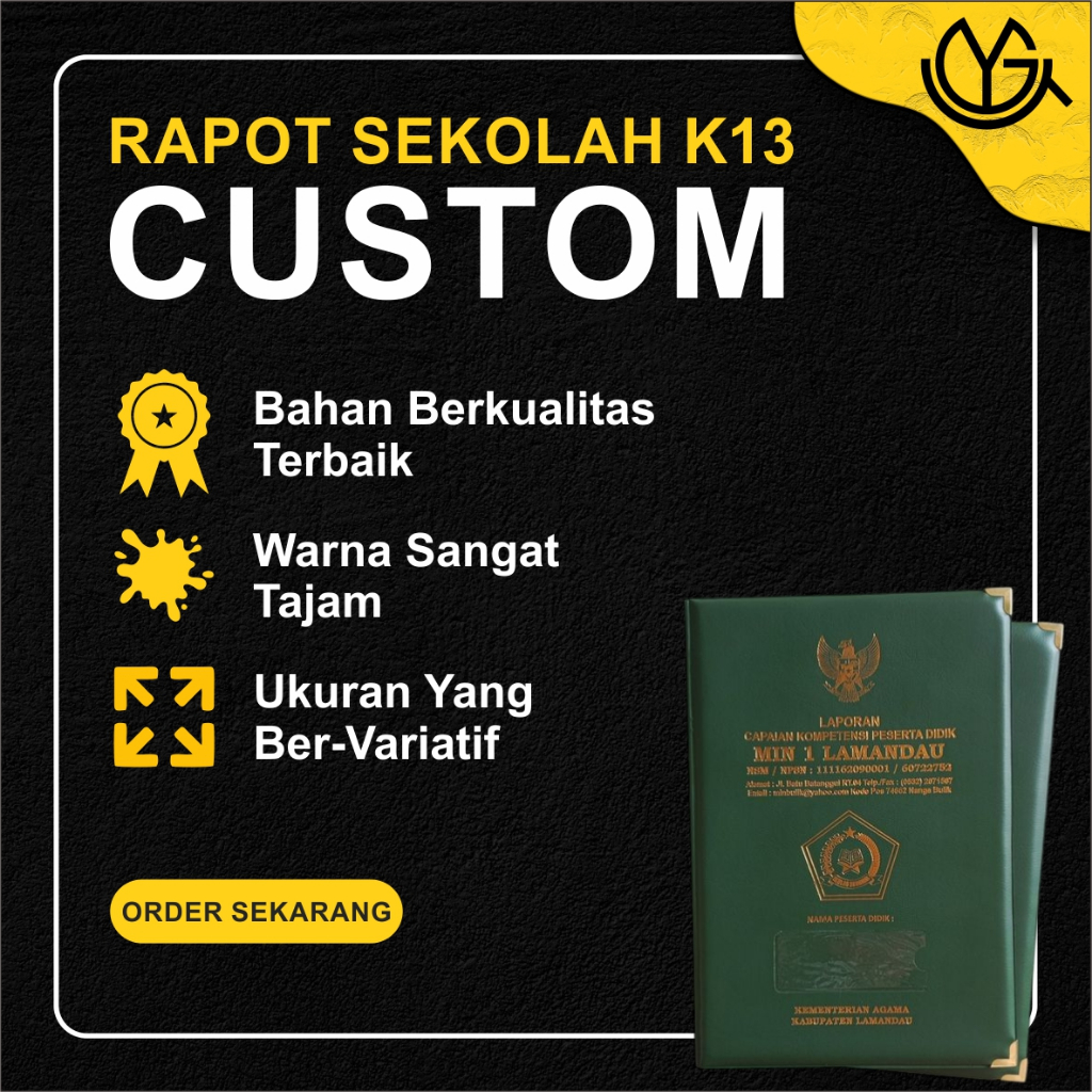 Raport K13 raport sekolah map raport raport madrasah raport min raport kemenag raport hot print emas