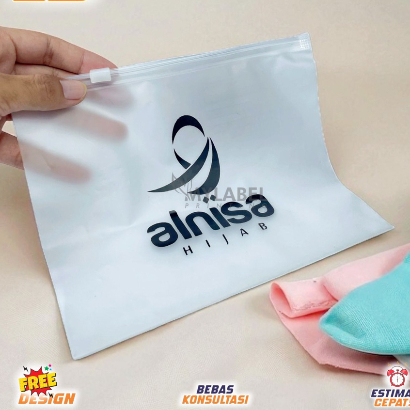 pMylabel Plastik zipper plastik packaging /custom packaging / packaging murah /plastik tas / packagi