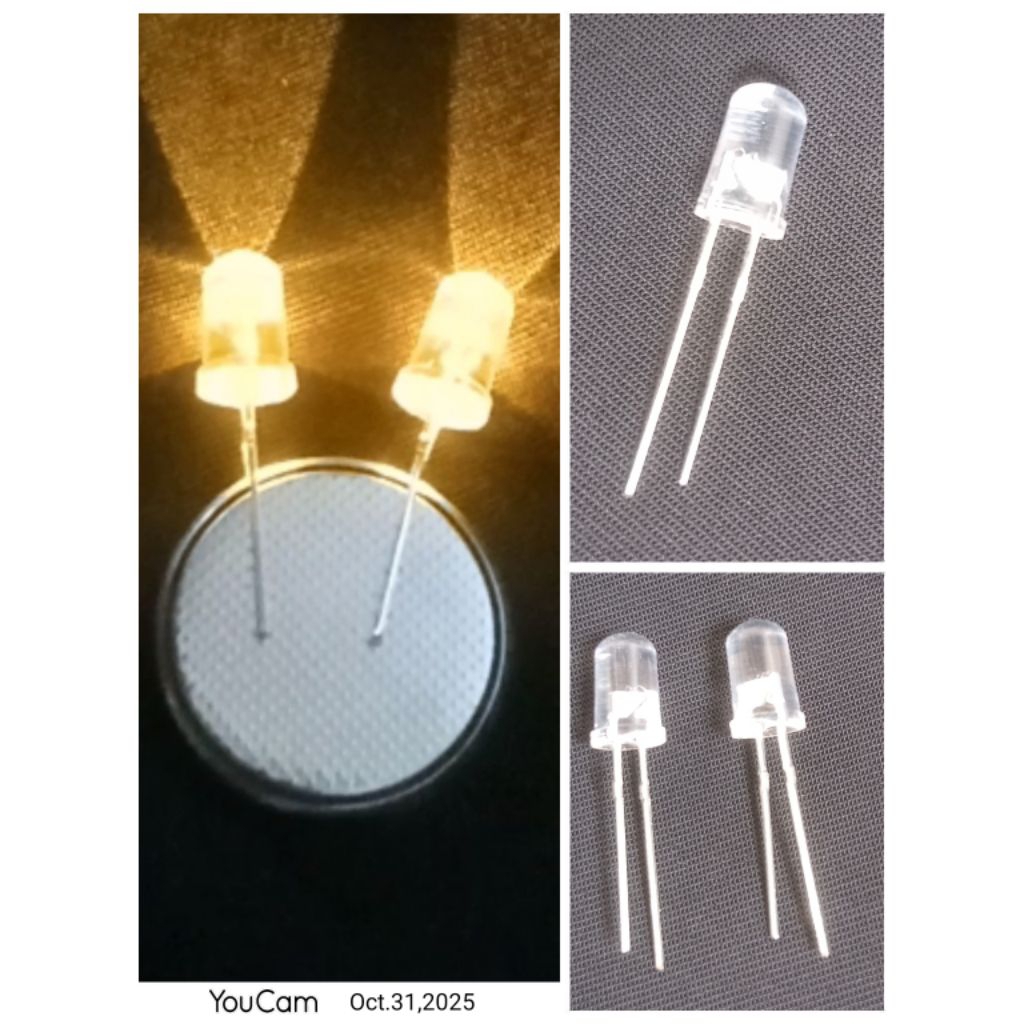 (10 pcs) dioda led / Led kedip tak teratur / Led lilin / led flash lilin / led cempor/ lampu flash f