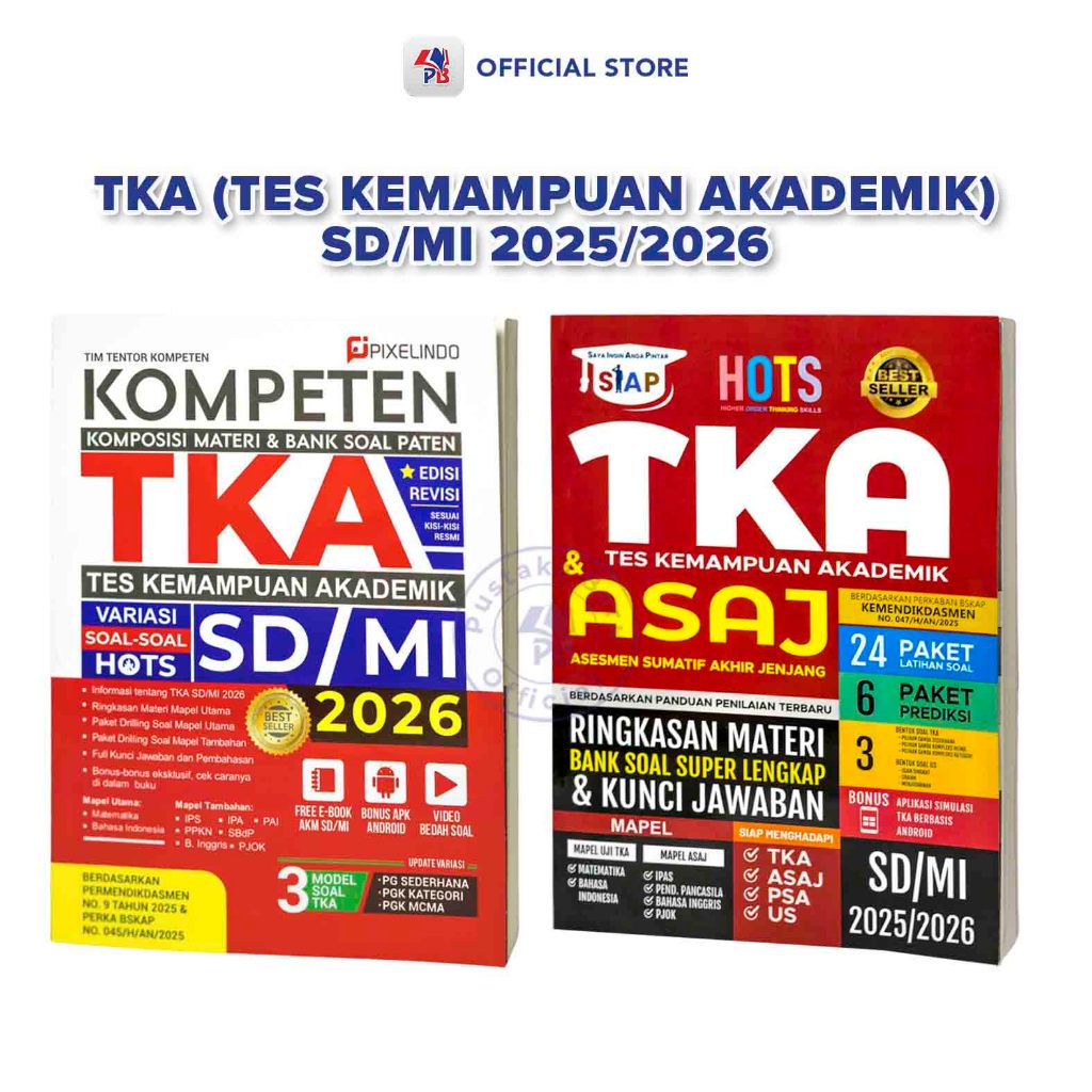 Buku TKA SD 2025/2026 : Kompeten TKA SD/MI 2025/2026 / AR-RUZZ - ARM