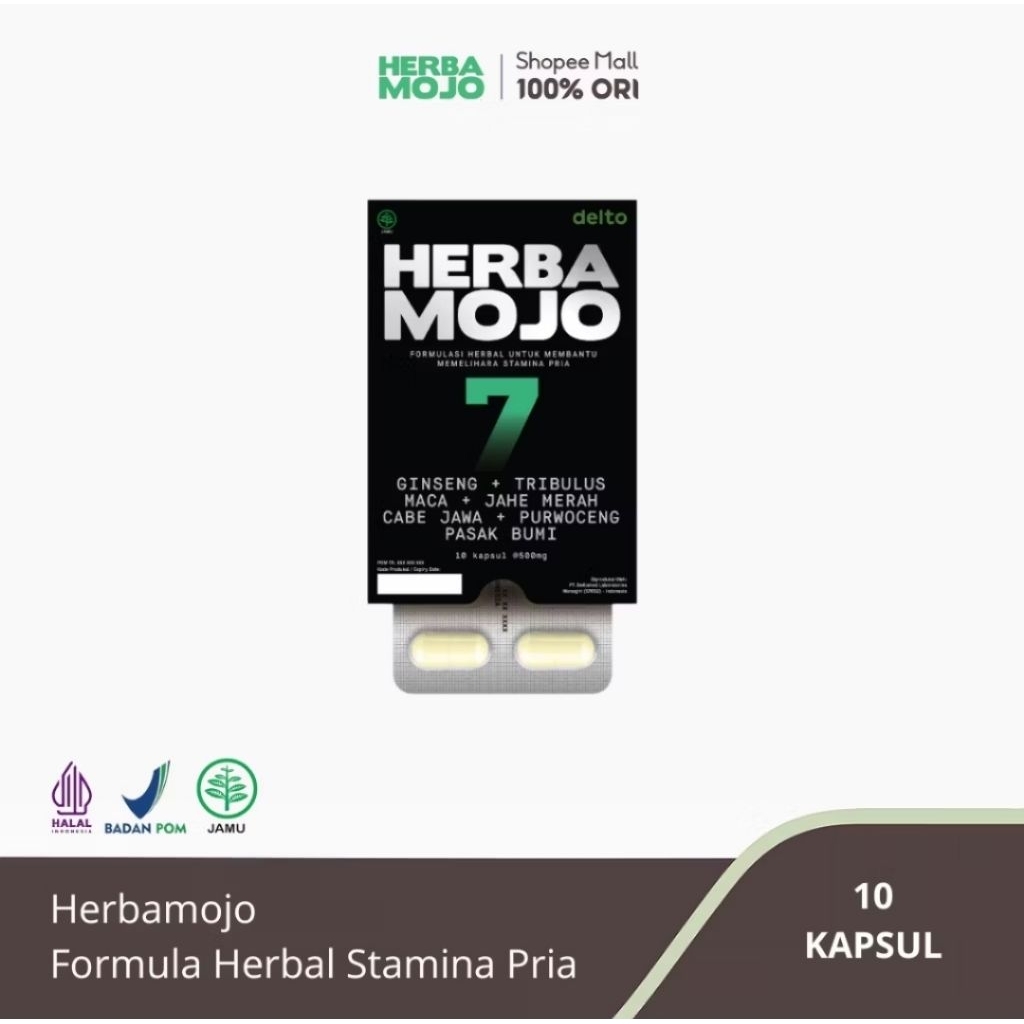 HERBA MOJO 7 Untuk Membantu Stamina Pria 10 kapsul