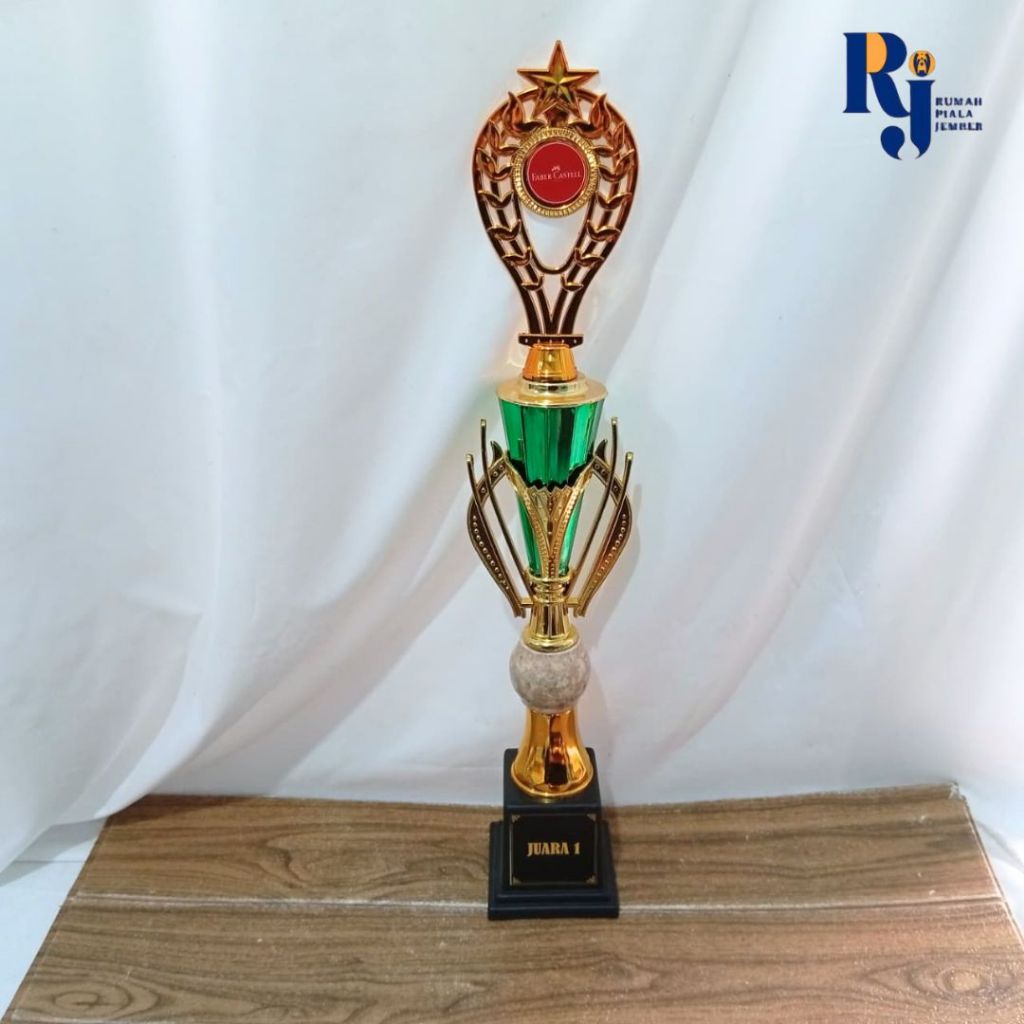 PIALA SATUAN MARMER BOLA OSLO BESAR | PIALA SATUAN MURAH TINGGI | PIALA TINGGI MODEL OSLO BESAR