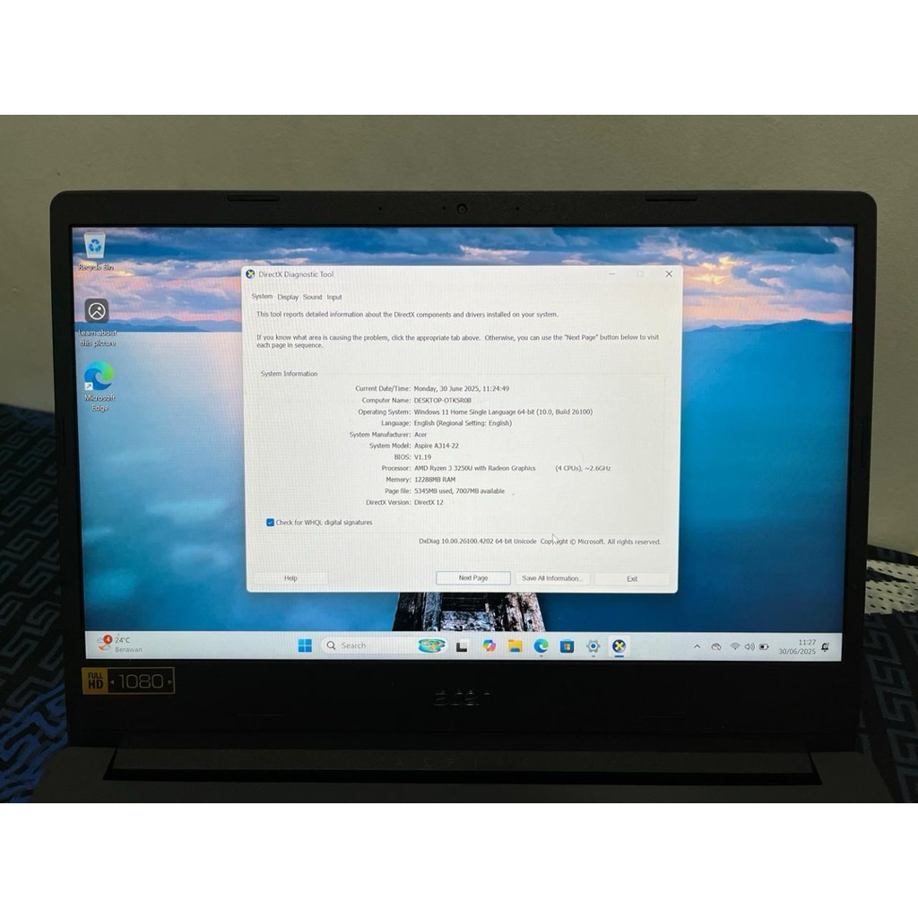 Laptop Acer Aspire 3 A314