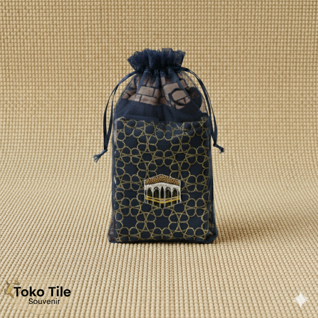 Kantong Tile Souvenir sajadah Travel
