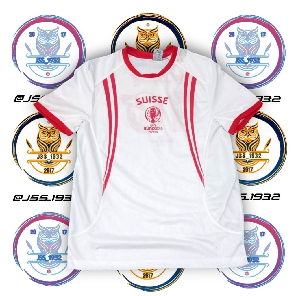 Jersey Bola SWITZERLAND / SWISS / SUISSE Kit ORIGINAL OFFICIAL MERCHANDISE UEFA UERO 2016 FRANCE Mur