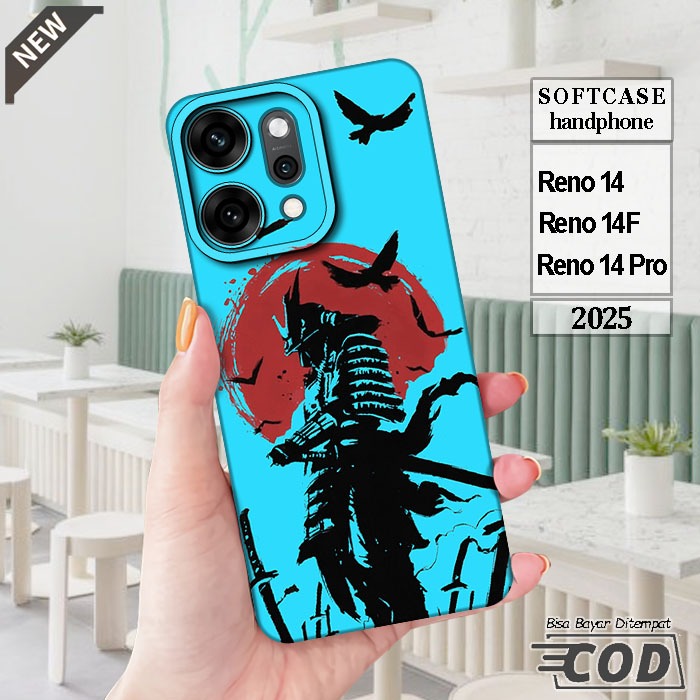 Case OPPO RENO 14  _OPPO RENO 14F  _OPPO RENO 14 PRO  _Casing silikon hitam bening Elastis keren