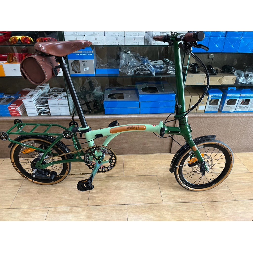 sepeda lipat united trifold 11 le green -united trifold 11le