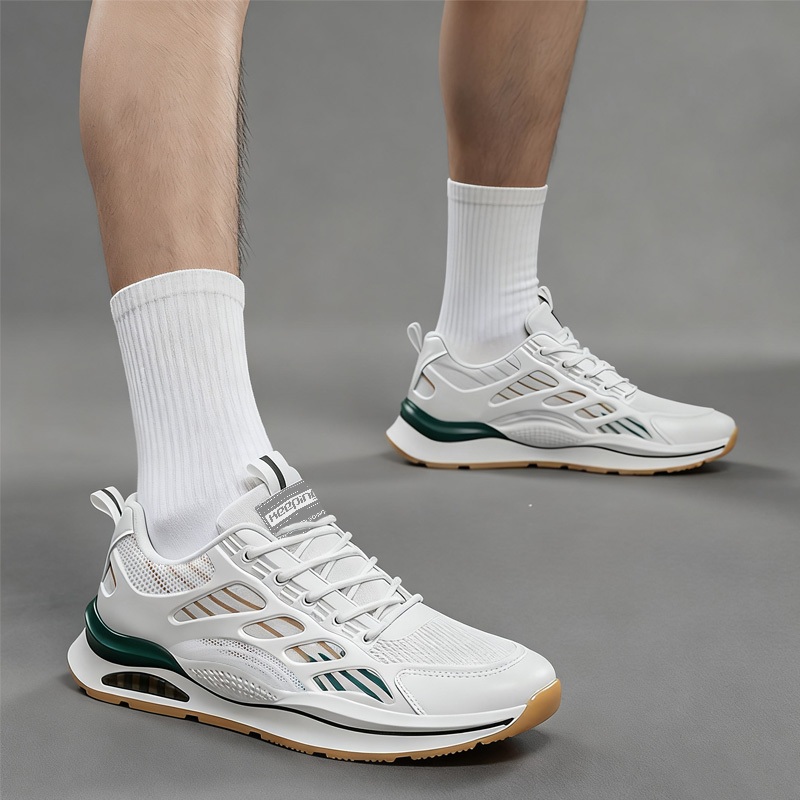 BESTPROMO Keeping Sepatu Sneakers Pria Sepatu pria Putih Kets Sepatu Olahraga Cowok Jogging Sport